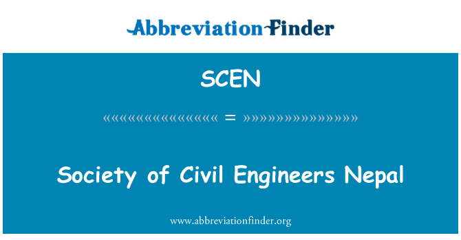 SCEN: Visuomenės civilinių inžinierių Nepalas