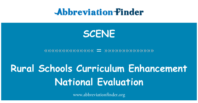 SCENE: Landelijke scholen Curriculum Enhancement nationale evaluatie