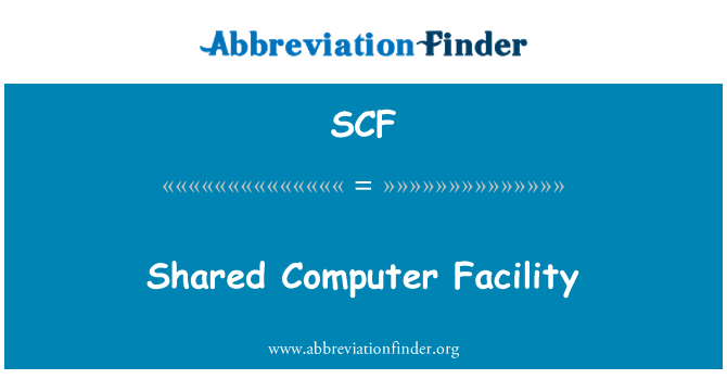 SCF: Delt datamaskin anlegget