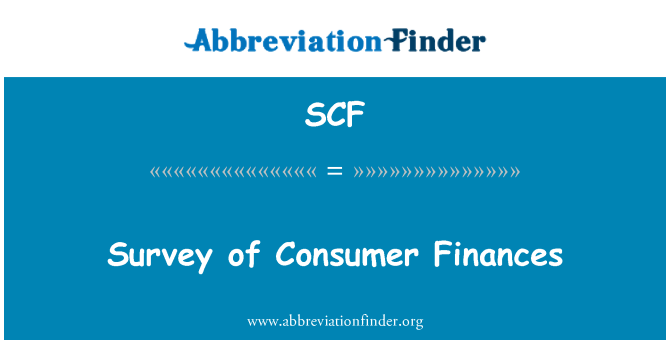 SCF: Arolwg o'r materion ariannol defnyddwyr