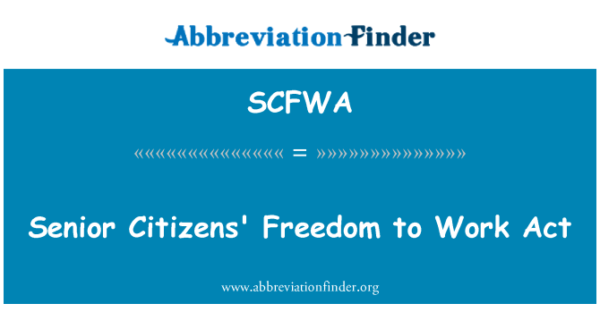 SCFWA: 高級公民自由工作行為