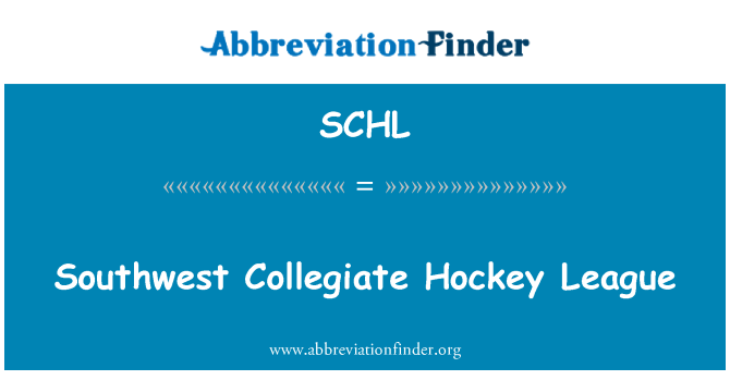 SCHL: Liga del hockey del sudoeste colegial