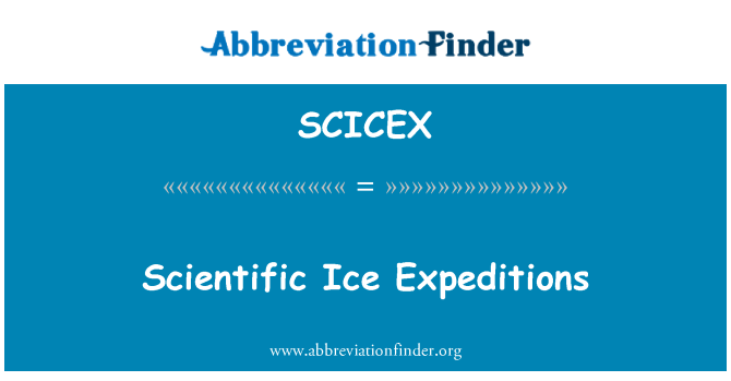 SCICEX: Expéditions lagrèl syantifik