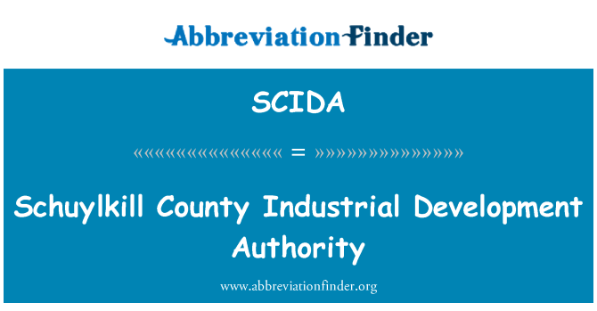 SCIDA: Schuylkill endistriyèl eta otorite developman