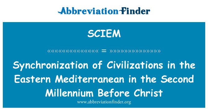 SCIEM: Sinkronisasi peradaban di Mediterania Timur pada milenium kedua sebelum Kristus