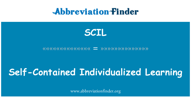 SCIL: आत्म निहित Individualized शिक्षण