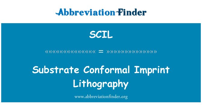 SCIL: Substrato Conformal leidyklos litografija