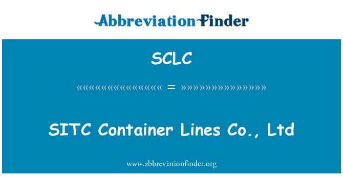 SCLC: SITC kontejner Lines Co., Ltd