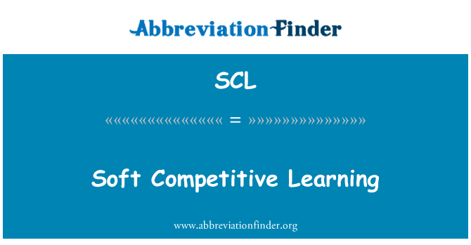 SCL: Pehmeä kilpailukykyinen oppimisen