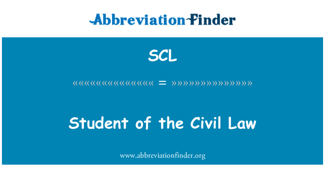 SCL: Student de drept Civil