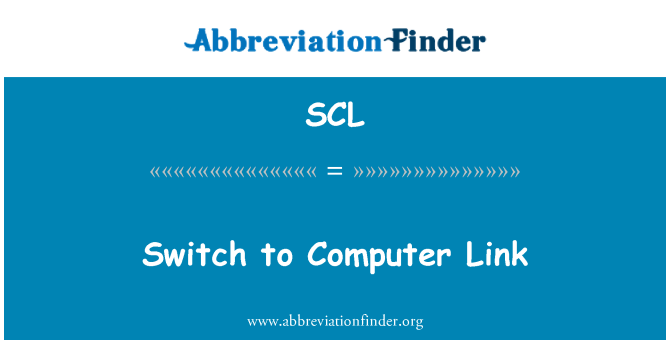 SCL: Перейти на связь с компьютером