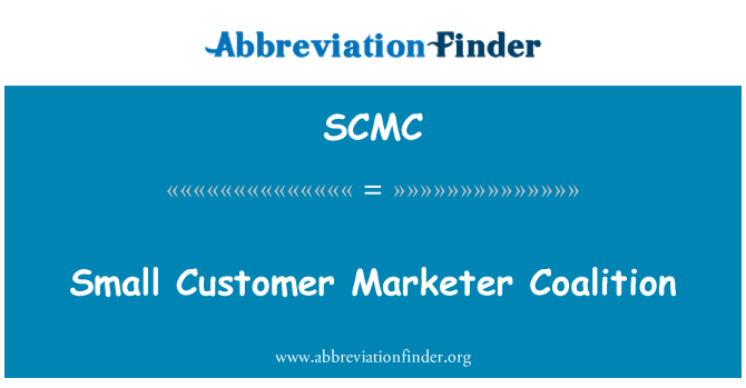 SCMC: Glymblaid Marketer cwsmer bach