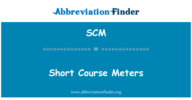 SCM: Korte cursus meter