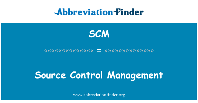 SCM: Zarządzania źródłami