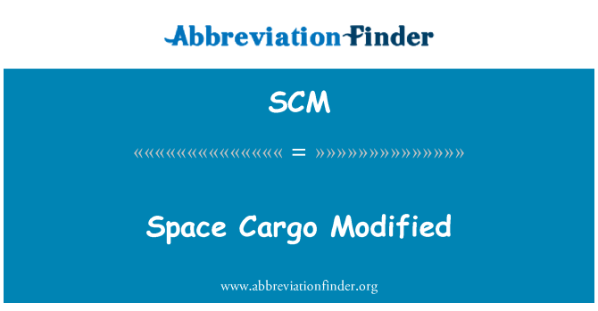 SCM: Espacio carga modificado