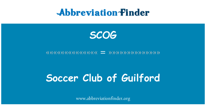 SCOG: Randello di calcio di Guilford