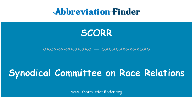 SCORR: Synodical Udvalget om racerelationer
