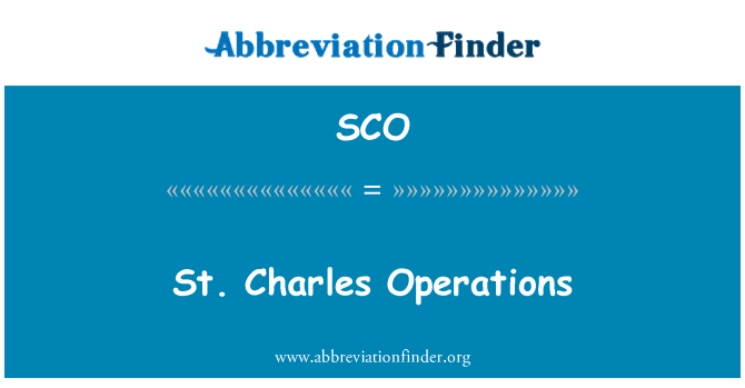 SCO: Operasi St. Charles