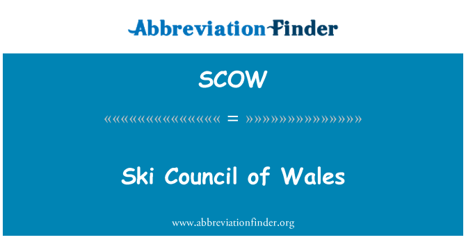 SCOW: Majlis Ski Wales