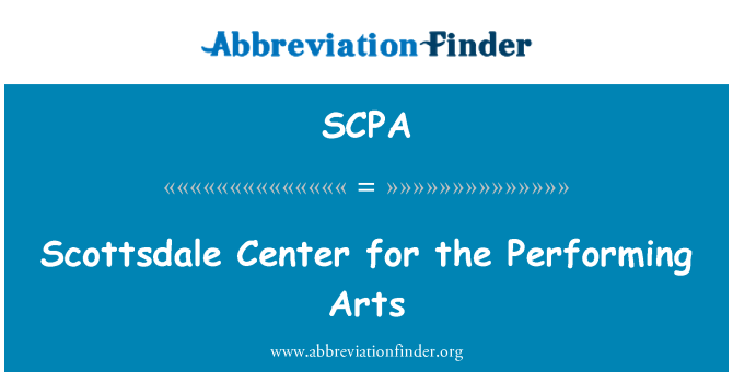 SCPA: Scottsdale centrum pro umění předvádění