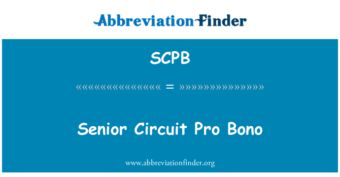 SCPB: Senior Circuit Pro Bono