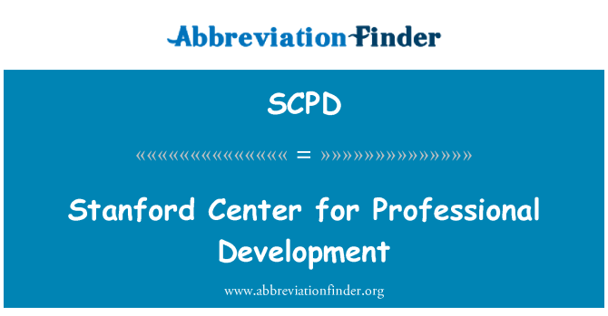 SCPD: Stanford Center for faglig udvikling