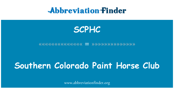 SCPHC: Southern Colorado verf paard Club