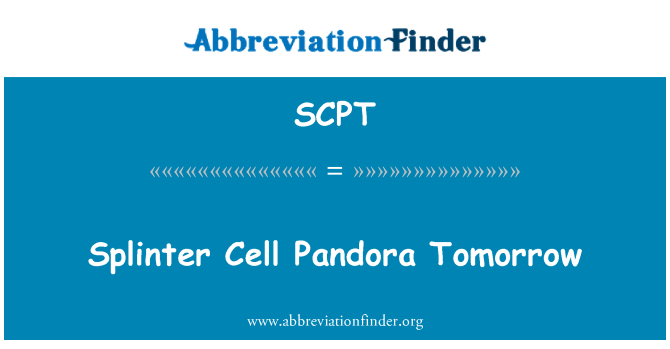 SCPT: Għada jitfarrku Pandora taċ-ċelloli