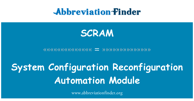 SCRAM: Systeem configuratie herconfiguratie Automation Module