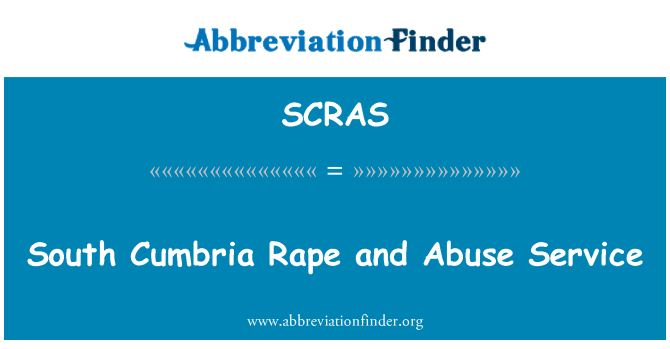 SCRAS: บริการละเมิดและข่มขืนใต้คัมเบรีย