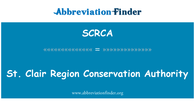 SCRCA: St. Clair regiji očuvanje autoriteta