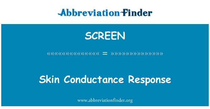SCREEN: Tweġiba Conductance tal-ġilda