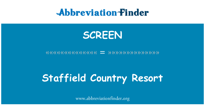 SCREEN: Staffield valsts kūrorts