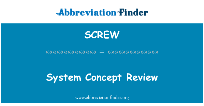 SCREW: Sistèm konsèp revizyon