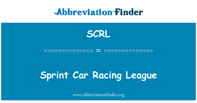 SCRL: Sprint auto Racing League