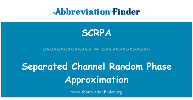 SCRPA: Separades d'aproximació de fase aleatòria de canal