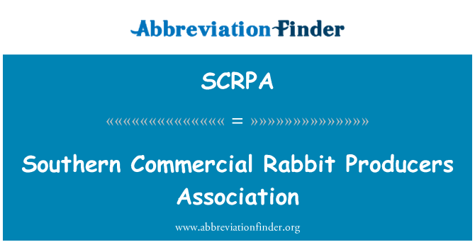 SCRPA: Южна търговски заек производителите асоциация