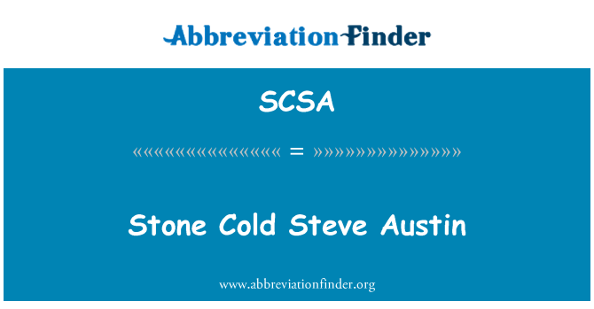 SCSA: Stone Cold Steve Austin