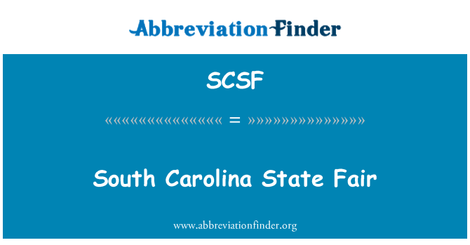 SCSF: South Carolina State Fair