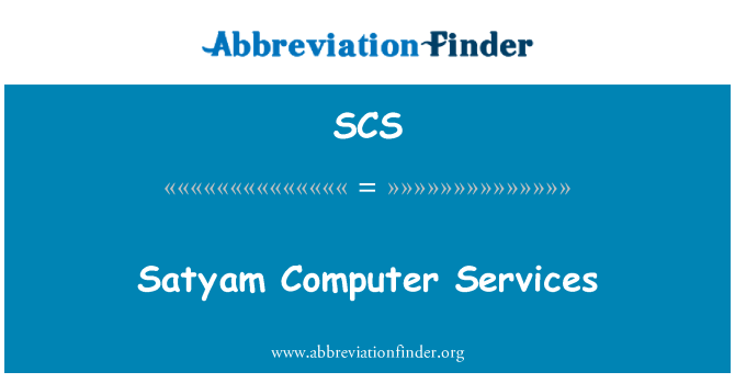 SCS: Satyam òdinatè sèvis