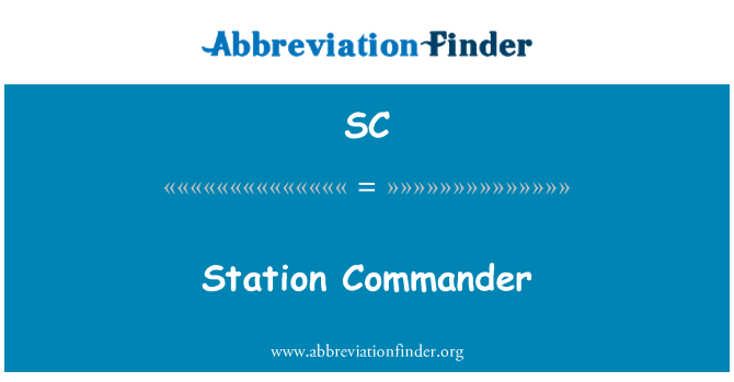 SC: Station Commander