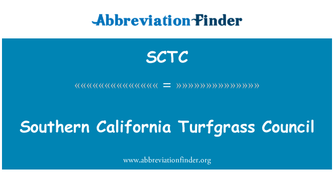 SCTC: Southern California Turfgrass Council
