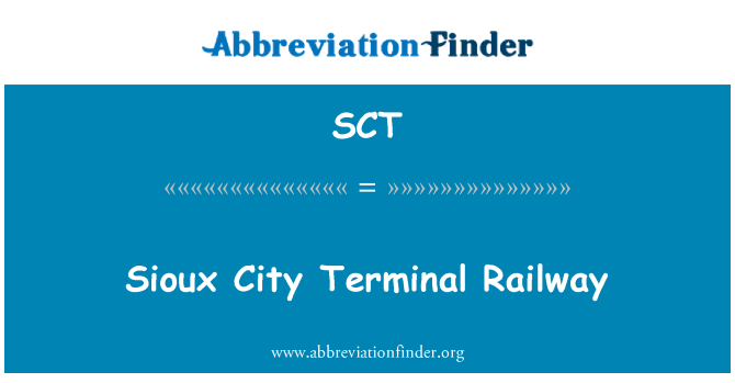 SCT: Sioux City terminál železniční