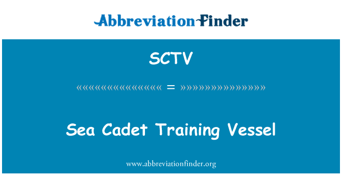 SCTV: Sea Cadet szkolenia statku