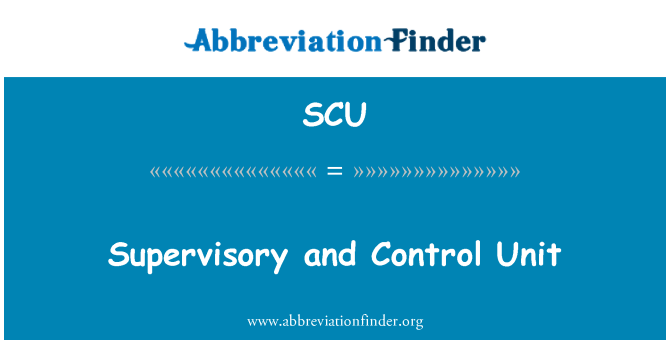 SCU: Supervisory and Control Unit