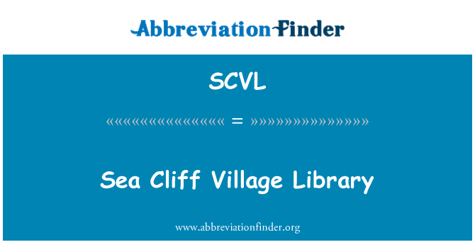 SCVL: Sea Cliff Village Perpustakaan