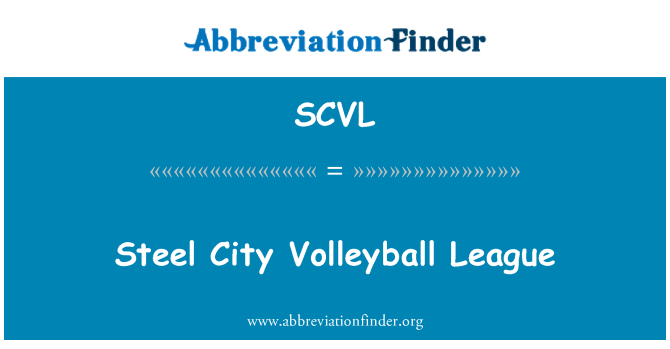 SCVL: Stål staden liga för volleyboll