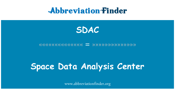 SDAC: Espas done analiz sant