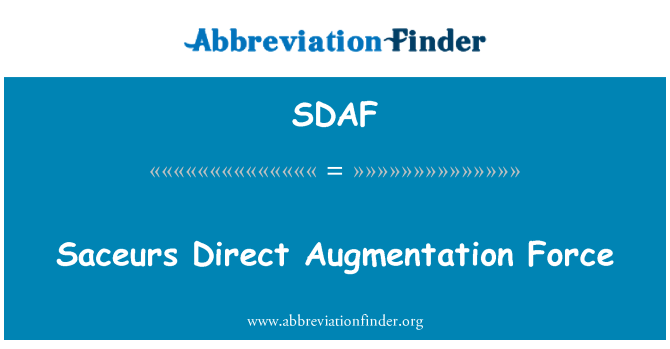 SDAF: Saceurs přímé augmentace síla