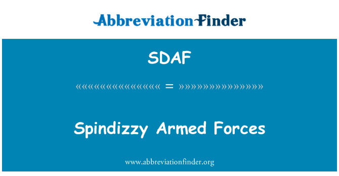 SDAF: Spindizzy Armed Forces